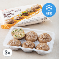 굽네 닭가슴살 갈비맛 만두 6개입 (냉동) 180g 3개