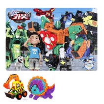 (1+1) NEW 헬로카봇1편 63조각 +기초직소퍼즐 판퍼즐, 63개, 1개