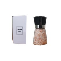 LIN 히말라야 핑크소금 답례품 결혼식 돌잔치, 1개, 6.화이트박스+소금그라인더200g(감사합니다)20개이상