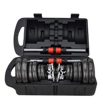 K4스포츠아몸디 K4-54 이두운동 가슴운동 무게조절덤벨(10kg 2ea), 블랙, 1세트