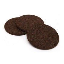 아모림 코르크 원형 다용도 받침 중, 탄화코르크, 3개입