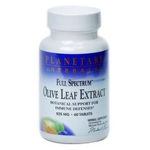 플래너터리허벌스 올리브 리프 추출물 825mg 타블렛, 60개입, 1개