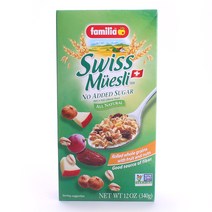 패밀리아 스위스 뮤즐리 노 애디드 슈가, 340g, 1개