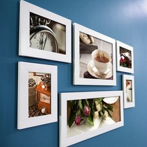 커피마시고싶은날 액자세트 C (cy600), 화이트프레임