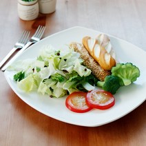 에라토 강화 화이트 사각접시12.5