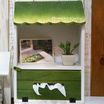 [행복디자인] 보니따 다용도 티슈케이스, 그린, 1개