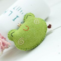난쟁이똥자루 펠트 핸드폰고리 DIY 개골구리, 1개