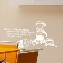 카페스티커_Espresso Macciato 1:2, 화이트, 1개