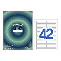 폼텍 분류표기용라벨 / LS-3142/100매/42칸/72x13mm