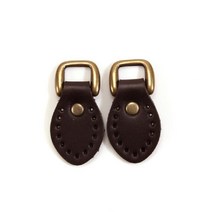 [바이핸즈] 청동 가죽고리, 브라운