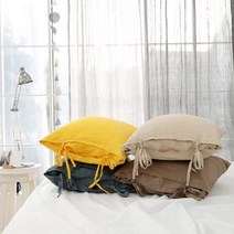 [행복디자인] [natural 421] 린넨 쿠션커버, 베이지