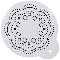 베이킹톡 스텐실 플라워도일리, 1개