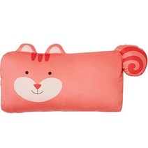 밀로앤개비 애착 미니 동물베개 루시 마이크로솜 세트, 루시(다람쥐)