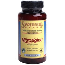 스완슨 울트라 니트로시진 750mg 타블렛, 60개입, 1개