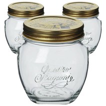 보르미올리 콰드로 밀페유리병 안포라 3개, 300ml