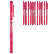 모나미 NEW라이브칼라 수성펜, 로즈, 12개