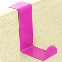 블럭마트 주방 다용도 후크 툴걸이, 핑크, 6개