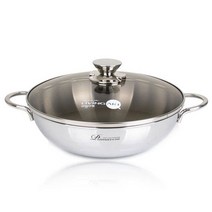 리빙아트 프리마베라 통삼중 스텐 궁중 전골냄비 인덕션 IH, 28cm, 실버