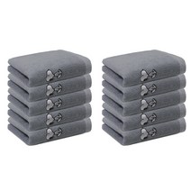 송월타월 송월갤러리 스누피리버 145g 면사, 회색, 10개