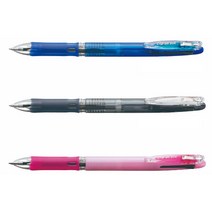제브라 클립온 슬림 3색 볼펜 0.7mm, 블루, 블랙, 파스텔핑크, 3개입