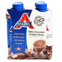 앳킨스 밀크 초콜릿 딜라이트 쉐이크 4개입, 1.3L, 1개
