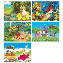 Fullcolors 여아용 뜯어쓰는 동화스케치북 5p 랜덤 발송, 30매