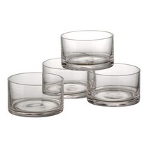 Artland 심플리시티 디너웨어 원형 볼 12.7cm 샐러드볼, Clear, 4개입