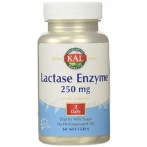 Kal 락타아제 엔자임 250mg 소프트젤, 60개입, 1개, 60정