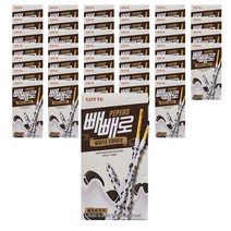 빼빼로 화이트 쿠키, 37g, 40개입