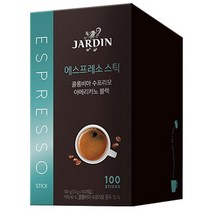 쟈뎅 콜롬비아 수프리모 아메리카노 블랙 에스프레소 스틱, 1개, 1g, 100개, 100개입