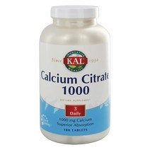 Kal 칼슘 시트레이트 1000 타블렛, 180개입, 1개