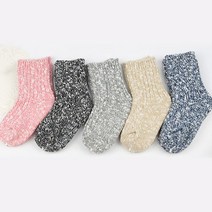 꼼지 아동용 T보카시 울 니트 양말 5족