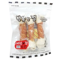 행복한껌 여의봉 중대형견 껌 간식 3p, 치킨, 240g, 1개입
