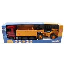 브루더 MAN 트럭과 로더 BR02752, 41.5 x 17.5 x 21.5cm