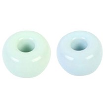 리빙듀오 스텐드 세라믹 칫솔꽂이, 민트, 블루, 2개입