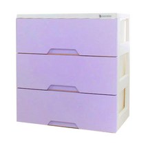 보노하우스 모던플러스 체스트 3단 서랍장, 바이올렛, 1개