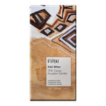 비바니 유기농 슈페리어 다크 초콜릿, 100g, 1개