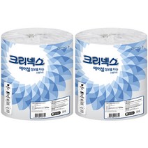 크리넥스 에어셀 1겹 점보롤 화장지 180m, 3롤, 2개