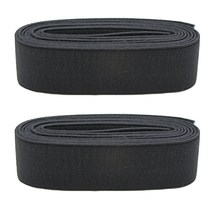 코하스아이디 기능성 탱탱고무줄 30mm, 블랙, 2개입