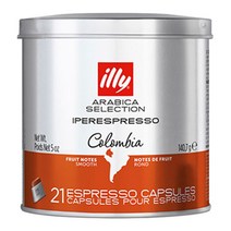 일리 모노아라비카 콜롬비아 캡슐커피 21p, 140.7g, 1통