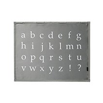 우븐트리 차량용 양면 햇빛가리개, A-10 알파벳 (진회색), 1개