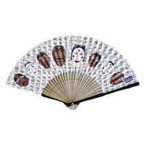 팔복상회 수공예 실크 접부채 하회탈A, 1개