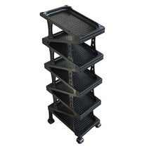 영인정공 지그재그 신발수납장 9족 오픈형신발장, 블랙, 1개, 블랙