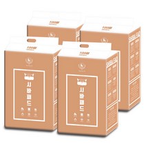 딩동펫 시바 애견 배변패드 레몬향, 100매, 4팩
