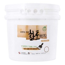 이오세라믹황토 바르는 천연 황토벽지 16L, 아이보리, 1개