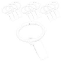 윈도우드레스 커튼집게링 10p, 화이트, 1개
