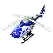 세계유통 사운드 불빛 헬리콥터 작동완구, 블루(경찰)