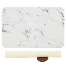 코시나 규조토 발매트 + 미끄럼 방지패드, 유니크대리석