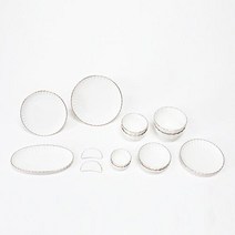 ERATO 코튼 2인 그릇 홈세트 14p, 혼합 색상, 9종