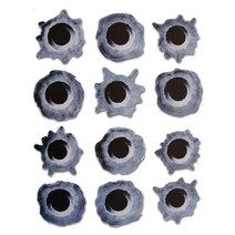 티몰 3D입체 차량용 스포츠 패션 스티커 로고 베이비 C. C12. 로고모음02(반사), A. 3D입체 A12. 총알, 1개